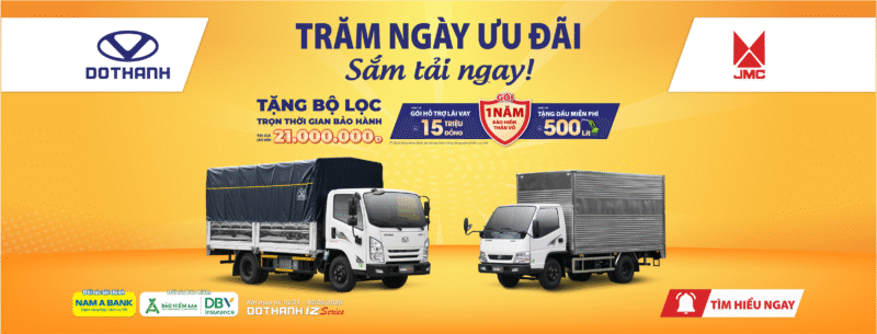 Bảng Giá Xe Tải Đô Thành | Khuyến Mãi Tháng 4/2026 Cực Khủng